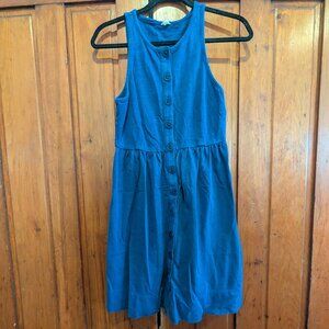 J. Crew dark blue button up dress